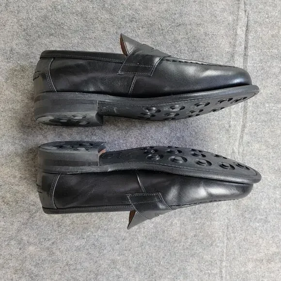 Todd Snyder x Sanders Clive Penny Loafer Mens size US 8.5 UK 7.5 Black England - Picture 4 of 13